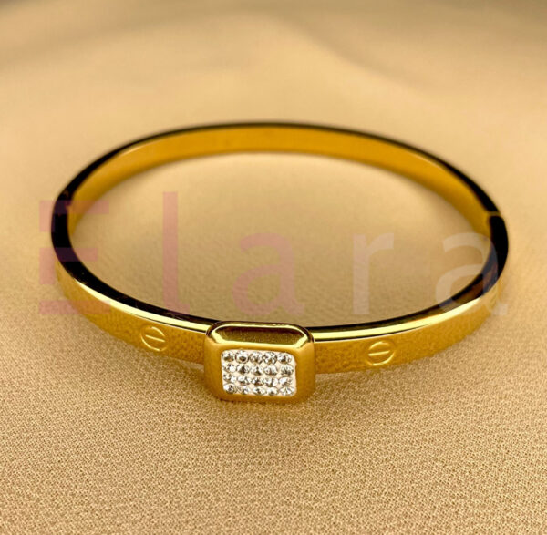 White Square Diamond Bracelet